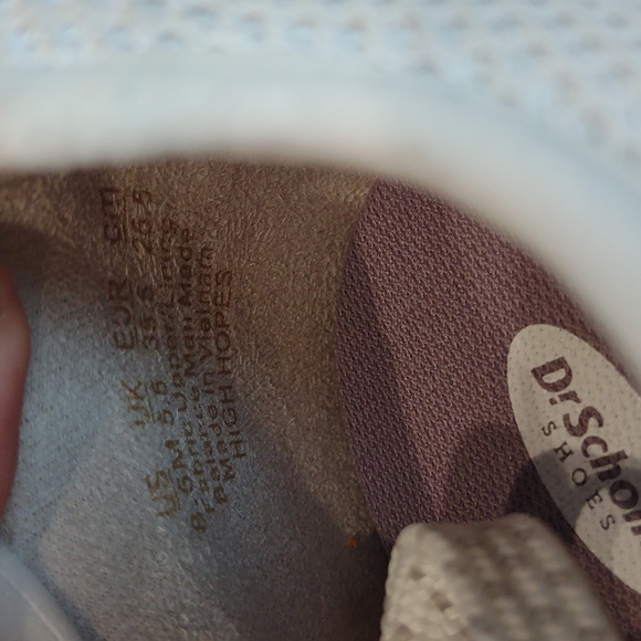 Dr. Scholl's White Lace-Up Knit Lightweight Fitness Gym Sneakers - Picture 6 of 12